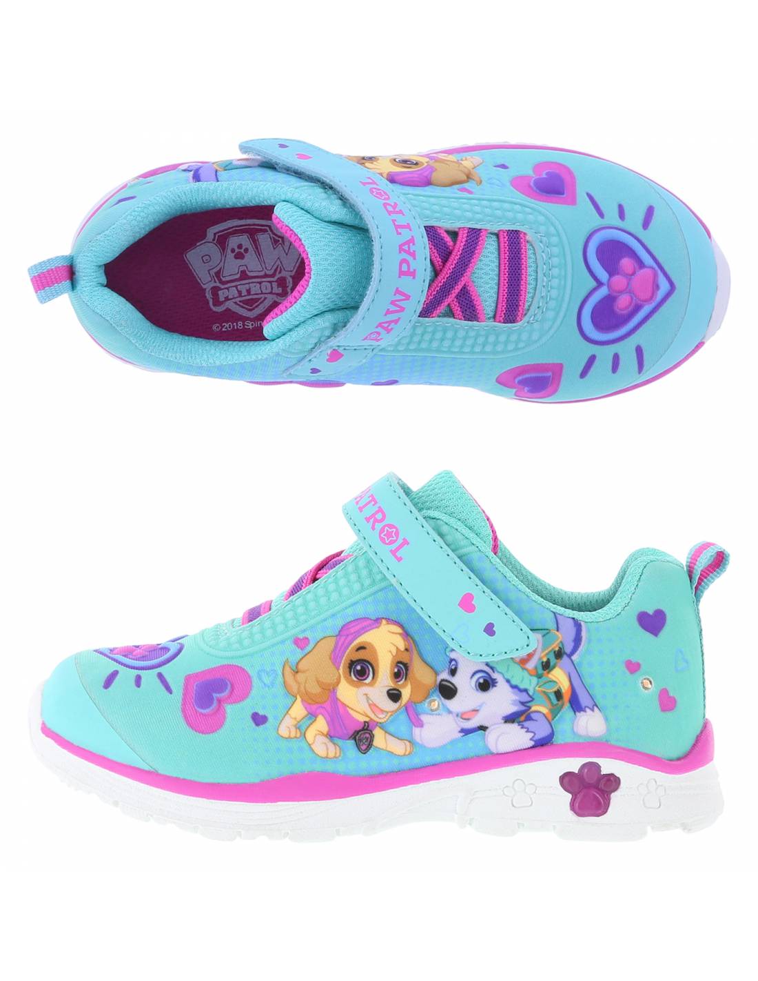 zapatos paw patrol con luces